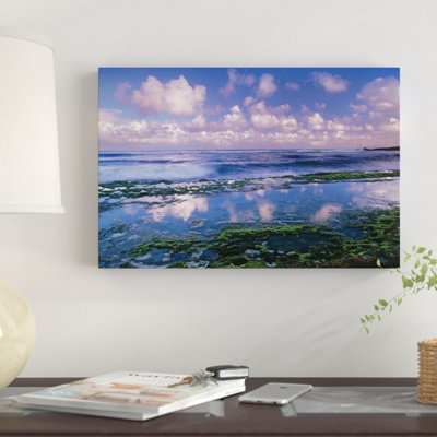 Tidepools and Waves at Ho'Okipa Beach, Maui, Hawaii par Tim - reproduction sur toile tendue sur châssis