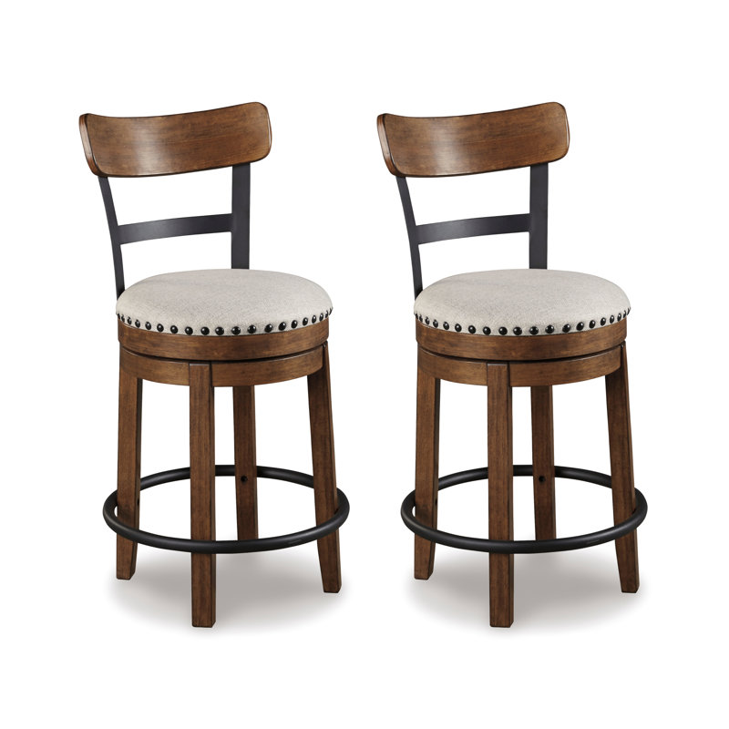 Upholstered Counter Stool, Counter Stool (24" Seat Height), Brown