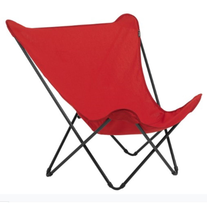 Chaise pliante Lafuma Peregrin Lafuma, Rouge, Noir, noir, noir, noir