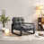 Dark Gray Faux Leather