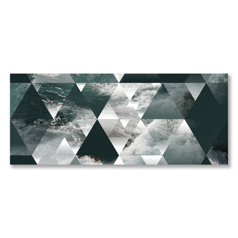 Kaleidoscope Ocean Waves Print, 40" H x 60" W x 1.5" D, Acrylic