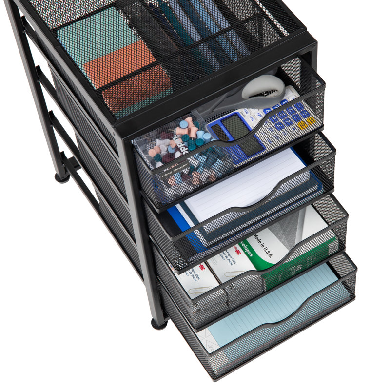 Tiroirs de rangement pour dossiers Mind Reader, rangement de bureau, l 10,25 po x l 12,375 po x H 16 po