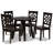 Margaret 4 - Person Solid Wood Top Four Leg Base Dining Set-397299479-397299478