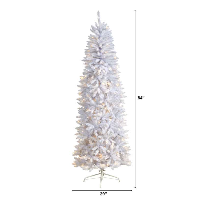 Lighted Artificial Christmas Tree, 7'