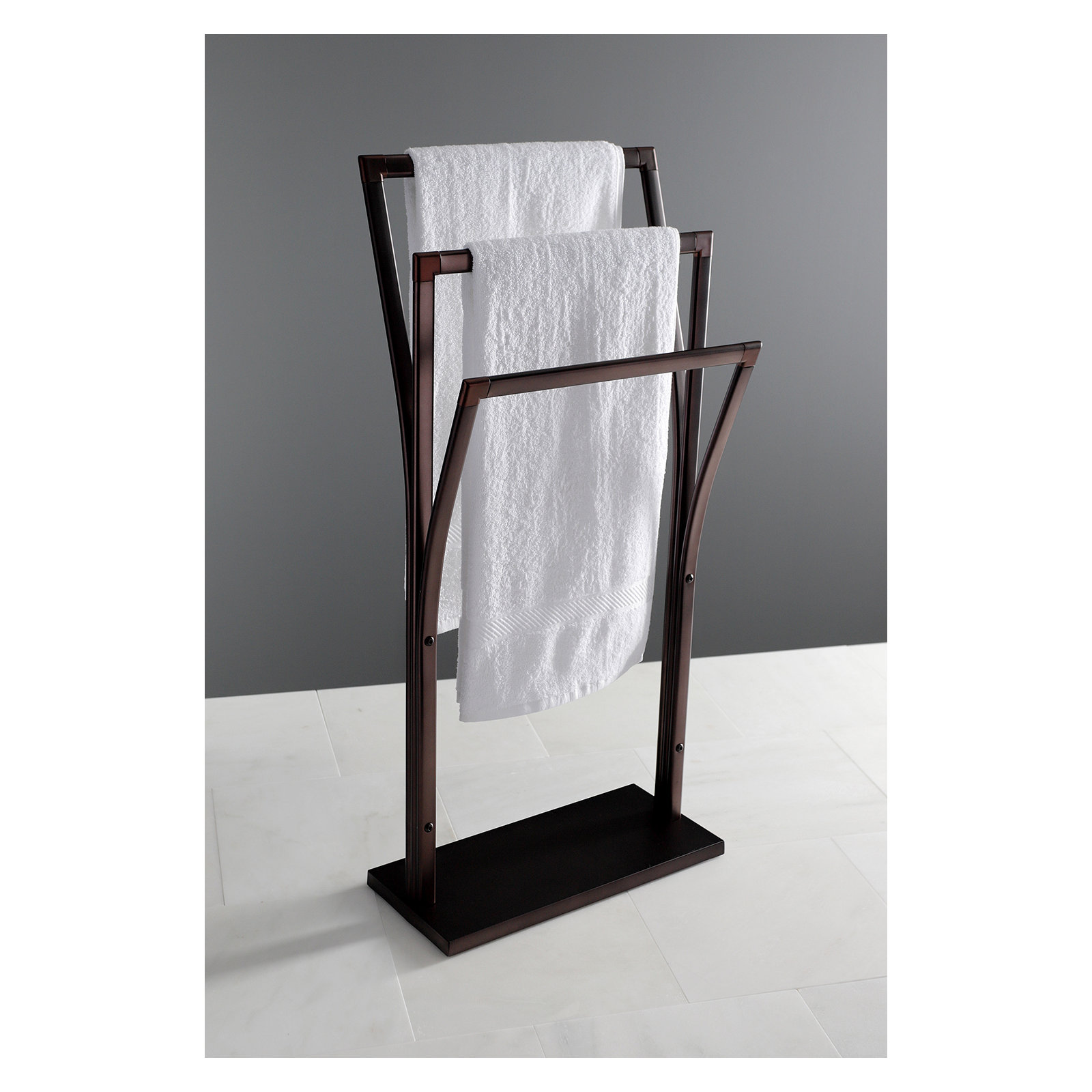 Kingston Brass Edenscape Freestanding Y-Style Towel Rack, Oil Rubbed Bronze