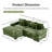 Oversized Cloud Modular L-shape Sectional Couch, Soft Corduroy Fabric-1159943600-1156214708-1156214713