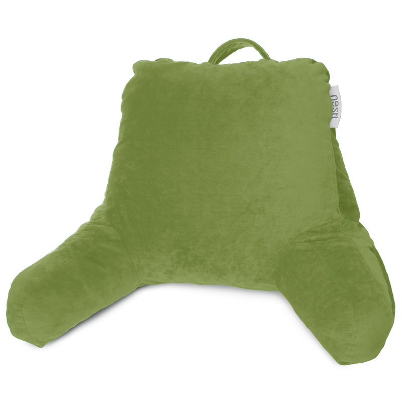 Coussin de lecture Nestl, Vert Calla, H 14 po x l 13 po x P 8,5 po