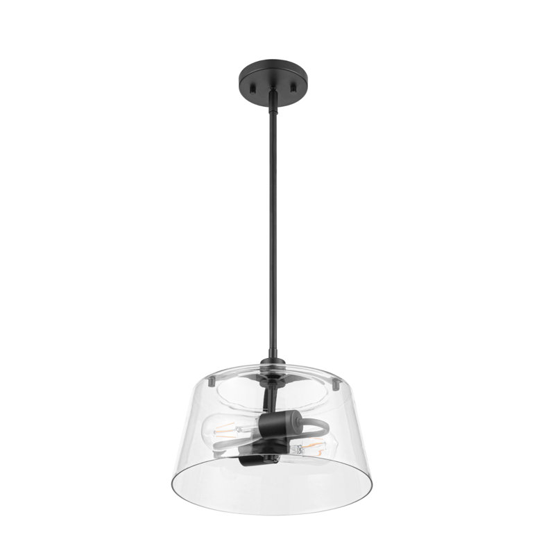 Fairendale Convertible Pendant/Semi-Flush with Clear Glass