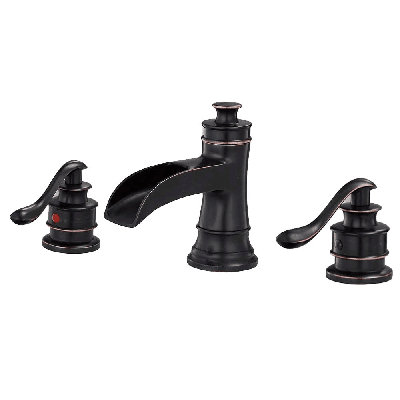 8-16 Inch 3 Holes 2 Handle Widespread Bathroom Sink Faucet