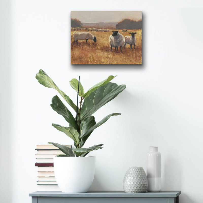 «Grazing At Sunset 2» par Ethan Harper, art mural en verre acrylique