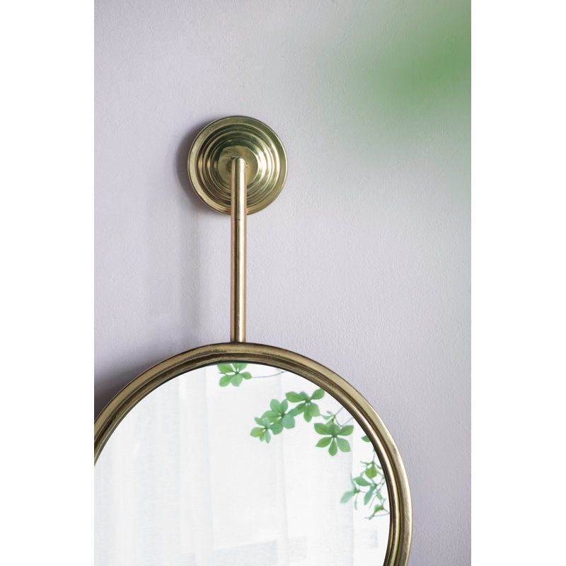 2 Circle Mirrors For Wall Decor, Unique Contemporary Wall Mirror For Living Room Bedroom Entryway,11" X 28.5"