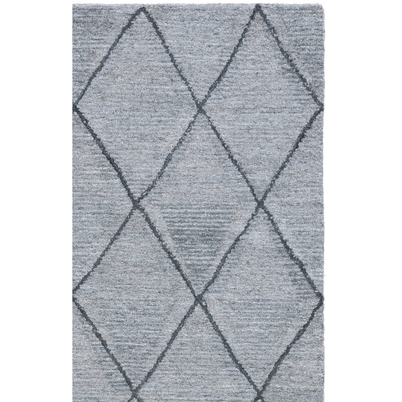 Egwin Hand Tufted Performance Geometric Rug, Square 6'