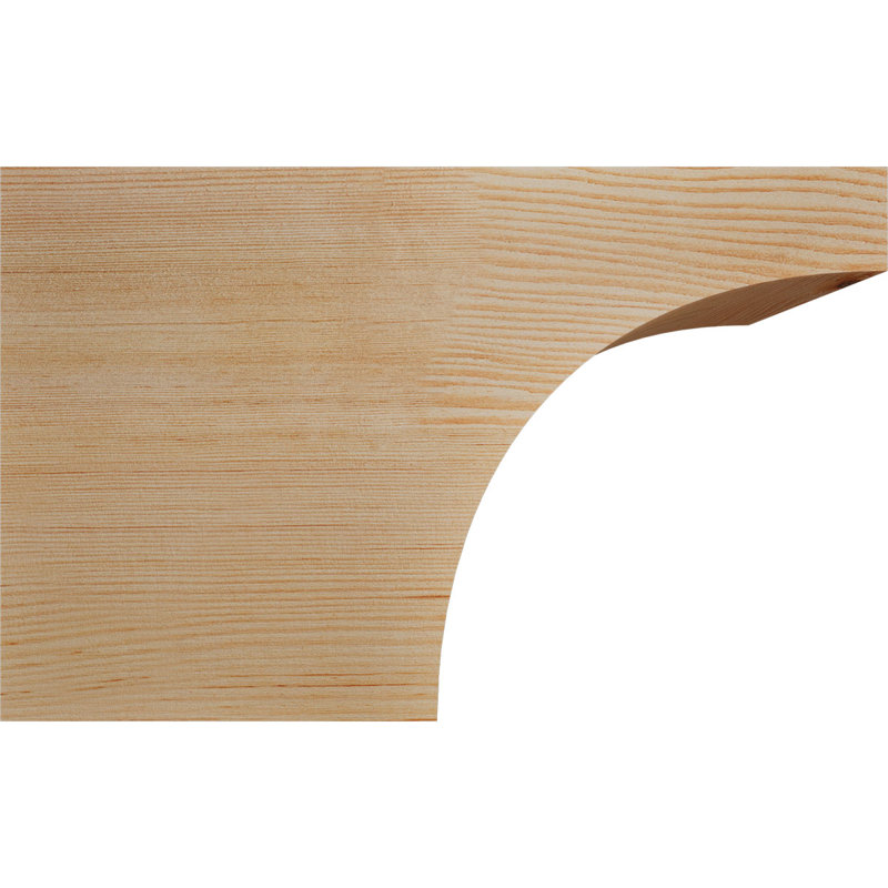 Queue de chevron lisse Huntington, Sapin de Douglas, 10"H x 5 1/2"W x 16"L