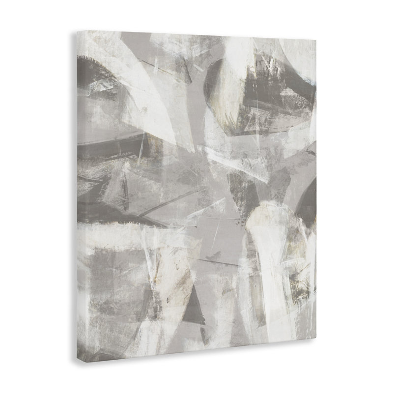 Doux courants de toile grise, design par Hannah Dawson, H 20 po x l 16 po