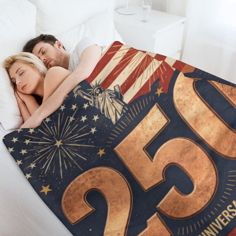 Jeté en flanelle America Luxury, 40 po x 50 po