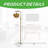 Dimmable Boho Rattan Arc Floor Lamp With 1 LED Bulb