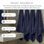 Ensemble de débarbouillettes 50 pièces Willow - 100% coton peigné, qualité supérieure 630 g / m², bleu marine, ultra doux et très absorbant (50 serviettes de toilette)-139745336-139745313