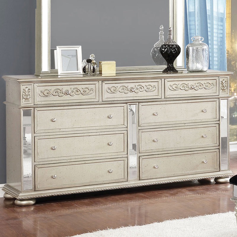 Commode double 9 tiroirs Thorsby