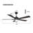 Apex Smart Ceiling Fan With Remote, Light Kit Included, Works With Google Assistant And Amazon Alexa,Siri Shortcut.-582971627-553696027