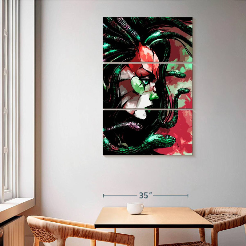 Kelan The Gorgon Medusa, 65" H x 42" W