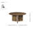Hai 39" Round Acacia Wood Coffee Table