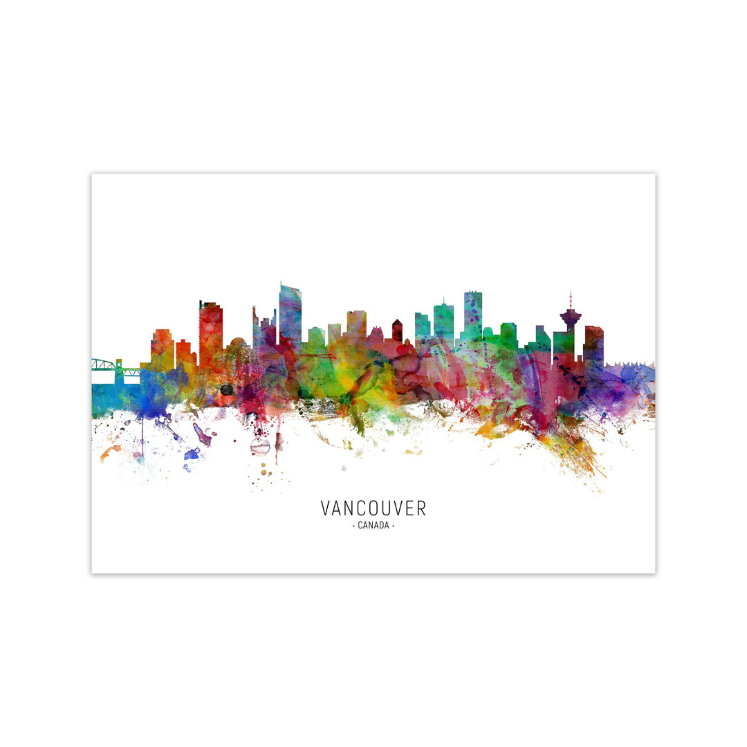 Vancouver Canada Skyline by Michael Tompsett - Print