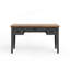 Bureau 53 po, aucun assemblage requis, finition noire et whisky