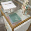 Bureau en L avec plateau en verre (sans la chaise)