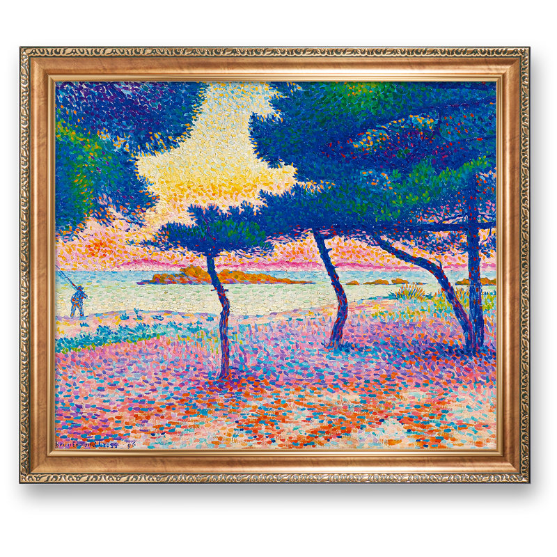 La Plage de Saint-Clair, 1896 The World Classic Art Reproductions, Giclee Canvas Prints Wall Art for Home Decor