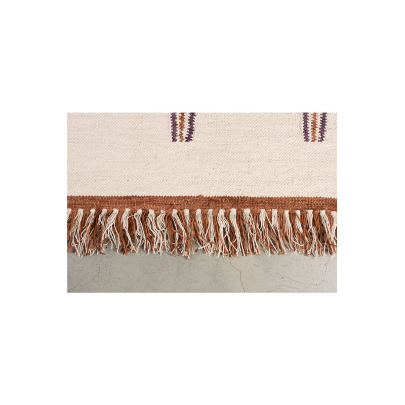 Rug Cotton Checkered Area Rug, Rectangle 5'3" x 7'7"