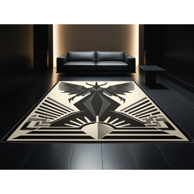 Tapis art déco doux et moelleux Marvine, 3 X 5