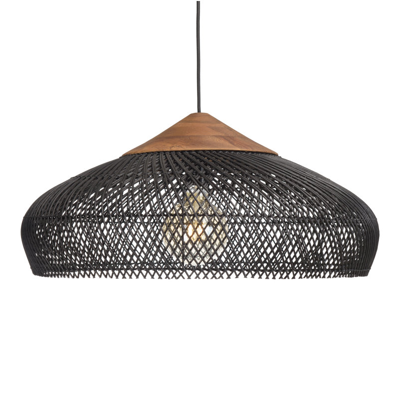 Amania 1 - Light Pendant, 30cm H x 65cm W, Black