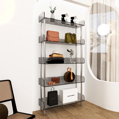 Simple acrylic display transparent bookcase