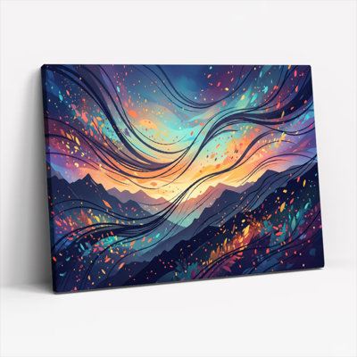 Ensemble de 1 toile murale paysage onirique