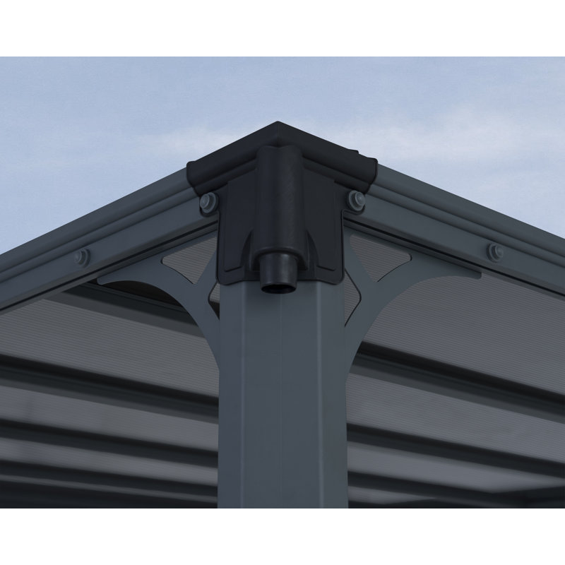 Milano 3m Metal Gazebo, 225cm H x 309cm W x 308cm D