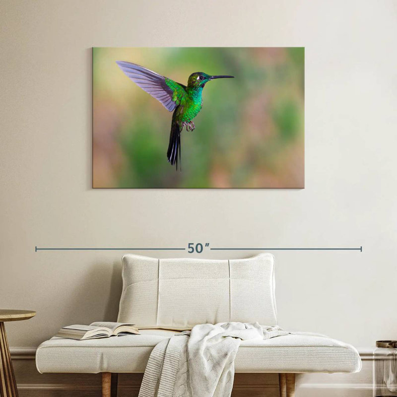Green Fronted Hummingbird, 26" H x 39" W