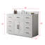 Meuble-lavabo simple autoportant de 48 po avec plateau en pierre d'ingénierie Ingalls-379457124-310757952