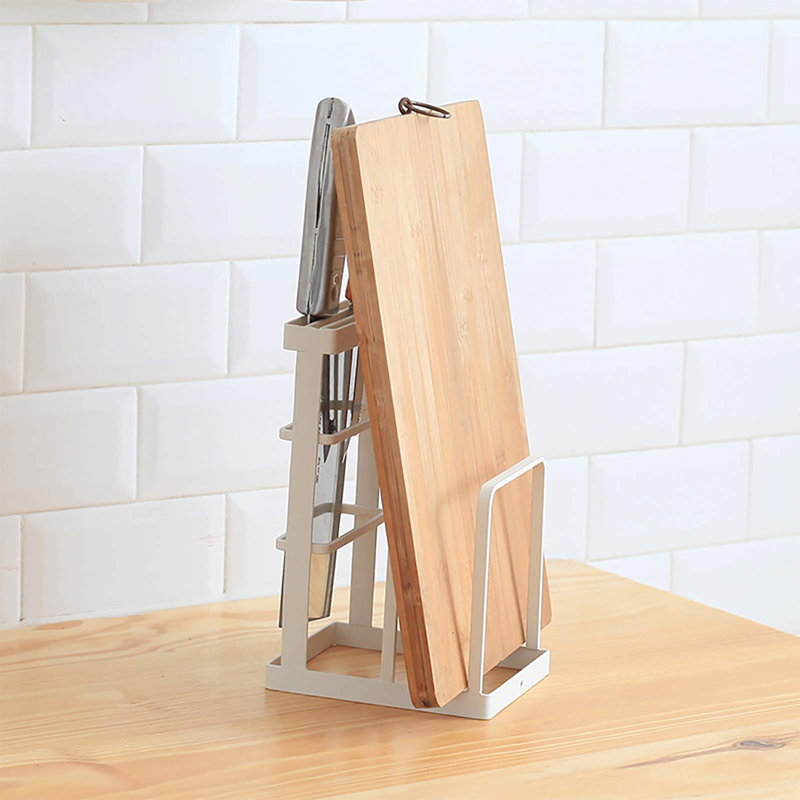TAKKUI 21.5x14x0.5 3 Slot Knife Block, White