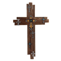 The Holiday Aisle® Wall Cross Decor Handmade Religious & Spiritual Wall  Decor on Metal