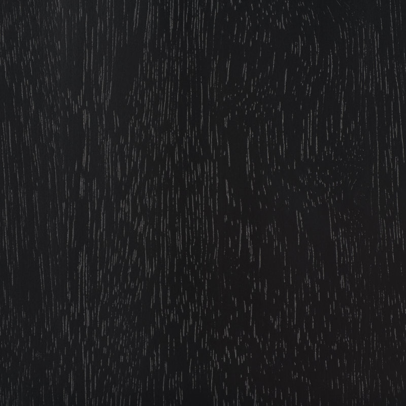 Ensemble de salle à manger 5 pièces en bois massif, Noir, noir, noir, noir