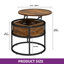 Rothwell Lift Top  Coffee Table ,Extendable Round Cocktail Table-1418911934-1411405993-1411405251