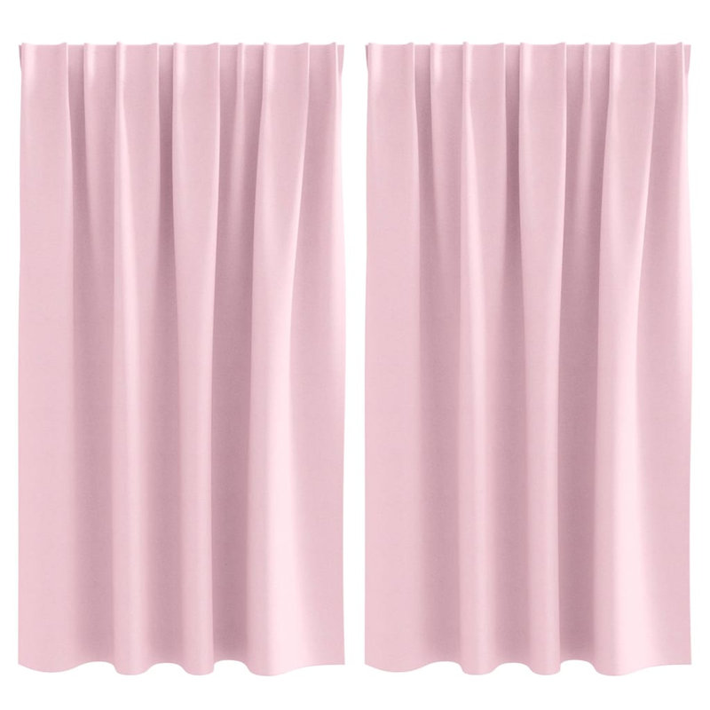 Curtain, Baby Pink, 140cm Width x 140cm Drop