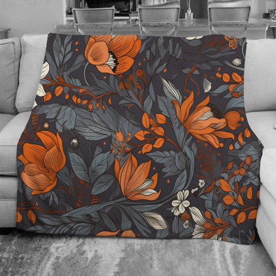 Machine Printed Throw Blanket