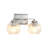 Nella 2 Light Bath Vanity with Ribbed Clear Shade-1166812924