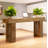63" Farmhouse Console Table, Natural Wooden Sofa Table Rectangular Accent Console For Entryway, Hallway & Living Room (natural)-876981168