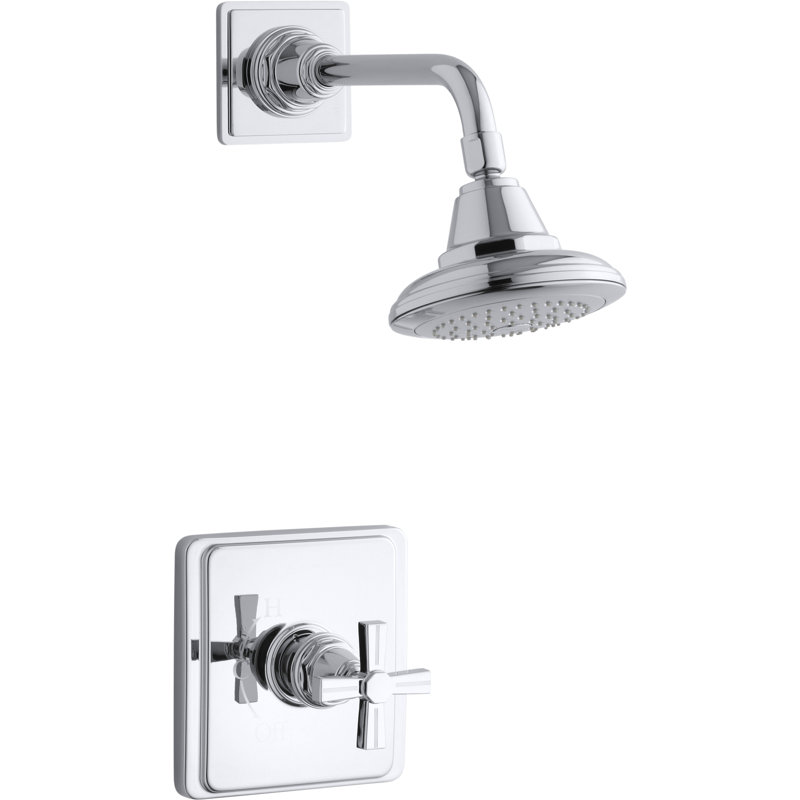 Robinet de douche Pinstripe® Rite-Temp, Chrome poli