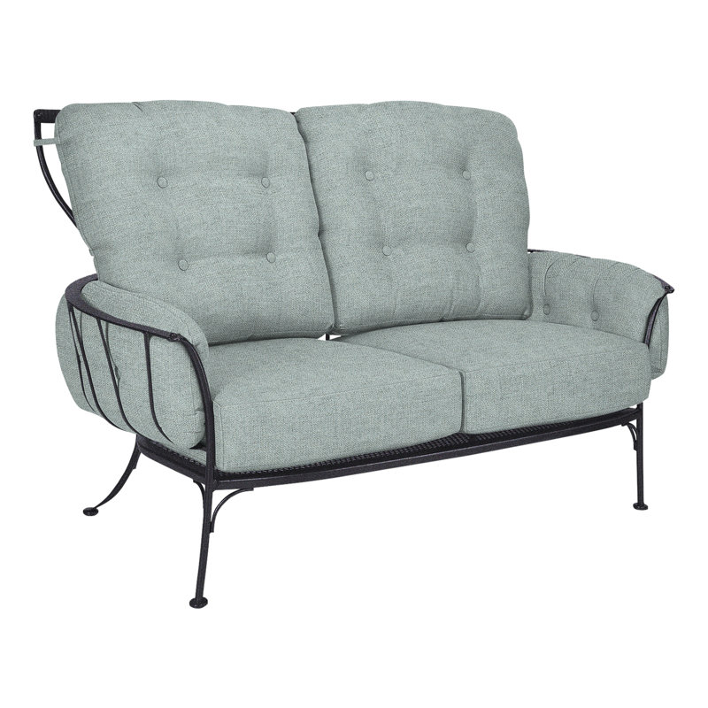 Monterra Outdoor 2 - Seat Loveseat, Graphite, Cast Lagoon