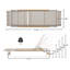 Chaise longue d'extérieur Aluminun, siège extérieur en filet, 1 pièce-1451025491