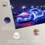 «Bright Neon Car Paris», reproduction d'art sur toile -645854403-645854442