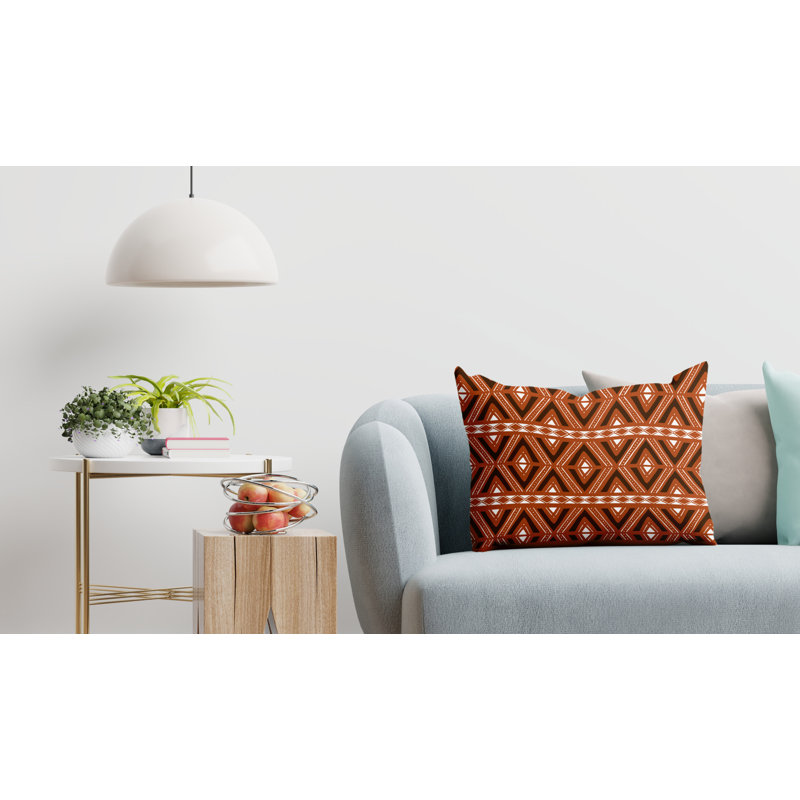 Housse et insert de coussin d'extérieur, Terre cuite